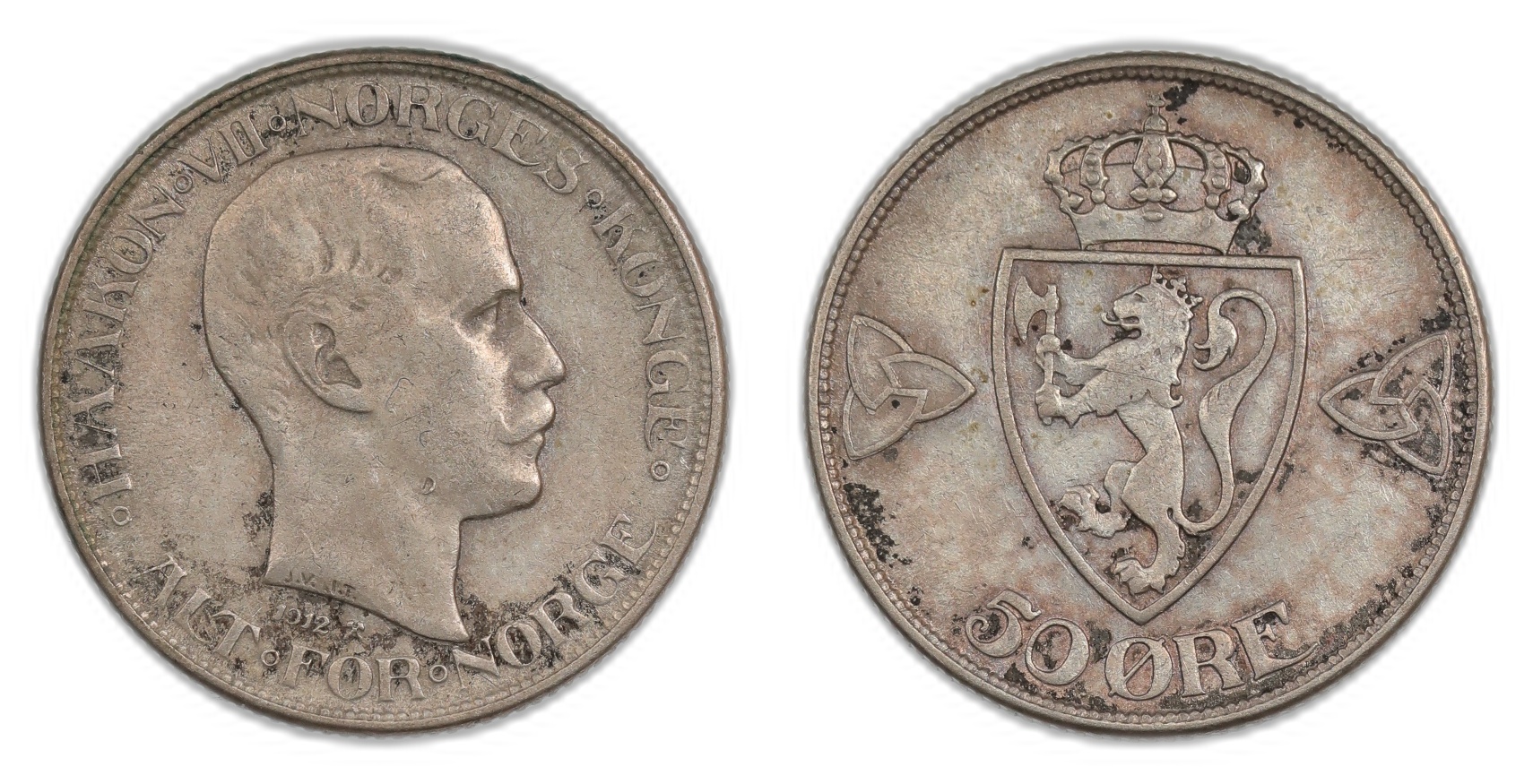 Norge 50 Øre 1912 Kv 1