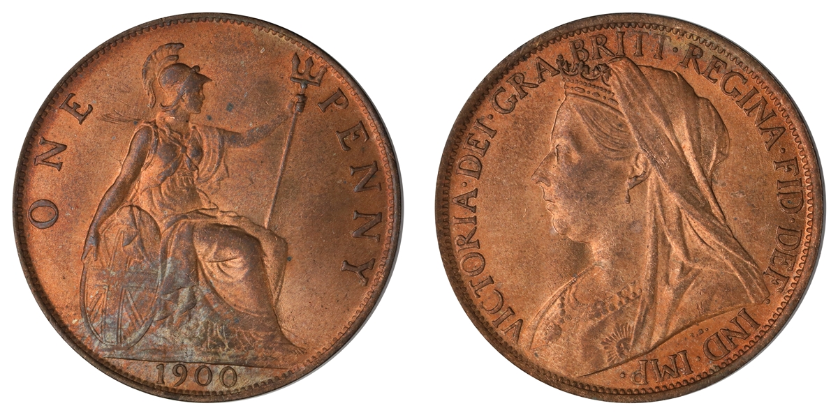 Great Britain Penny 1900  Kv: UNC