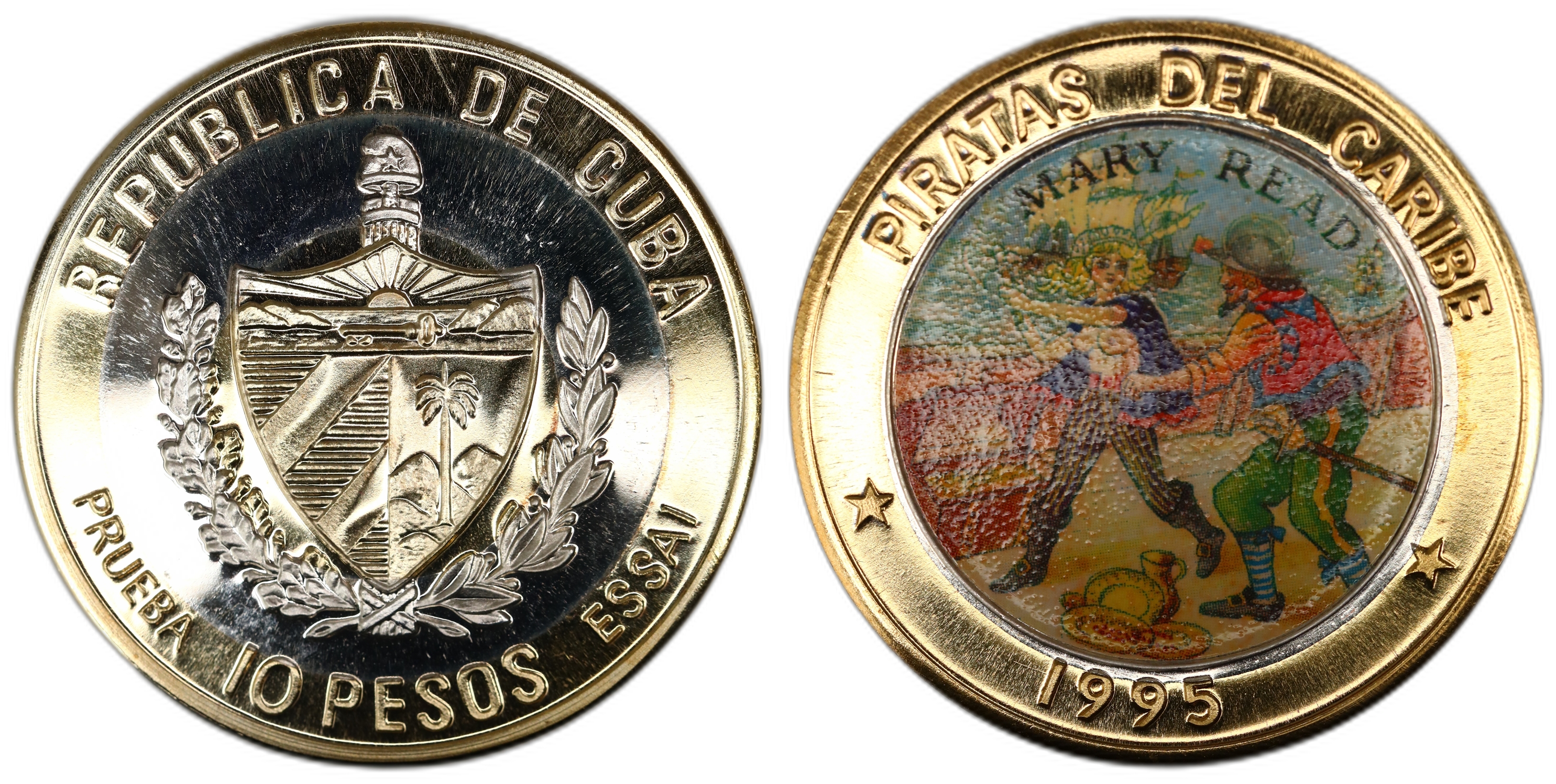 Cuba 10 Pesos 1995 Essai Kv: SP