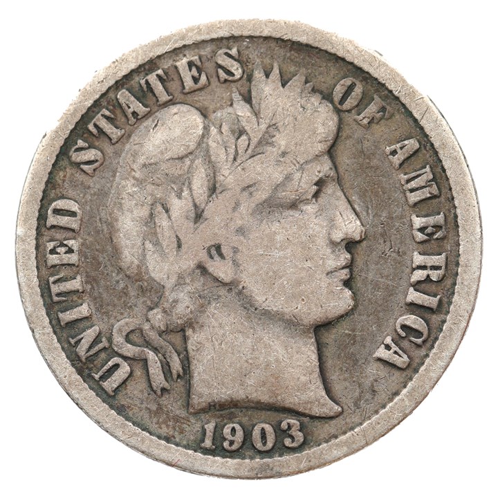 USA Dime 1903 O F