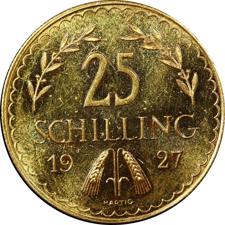 Østerrike 25 Shilling 1927 Kv 0/01