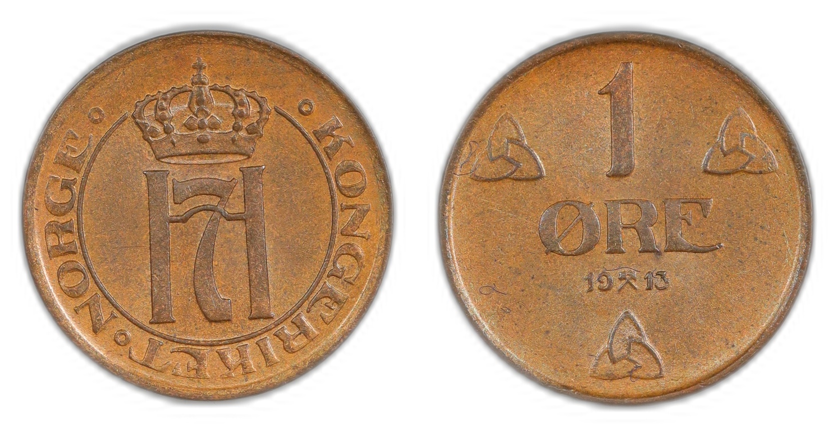 Norge 1 Øre 1913 Kv: 0