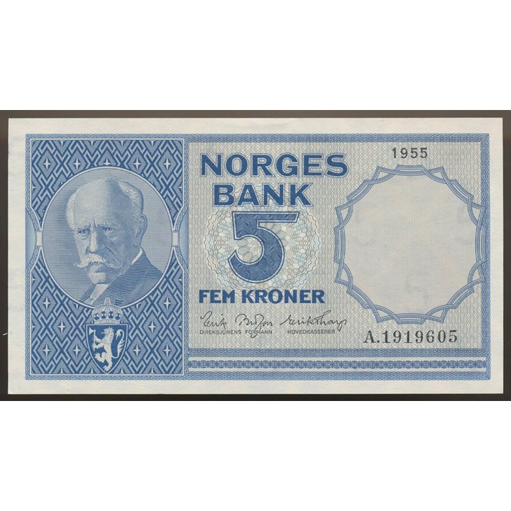 5 Kroner 1955 A Kv g01