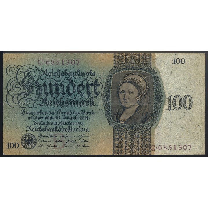 Germany 100 Reichsmark 1924 VF
