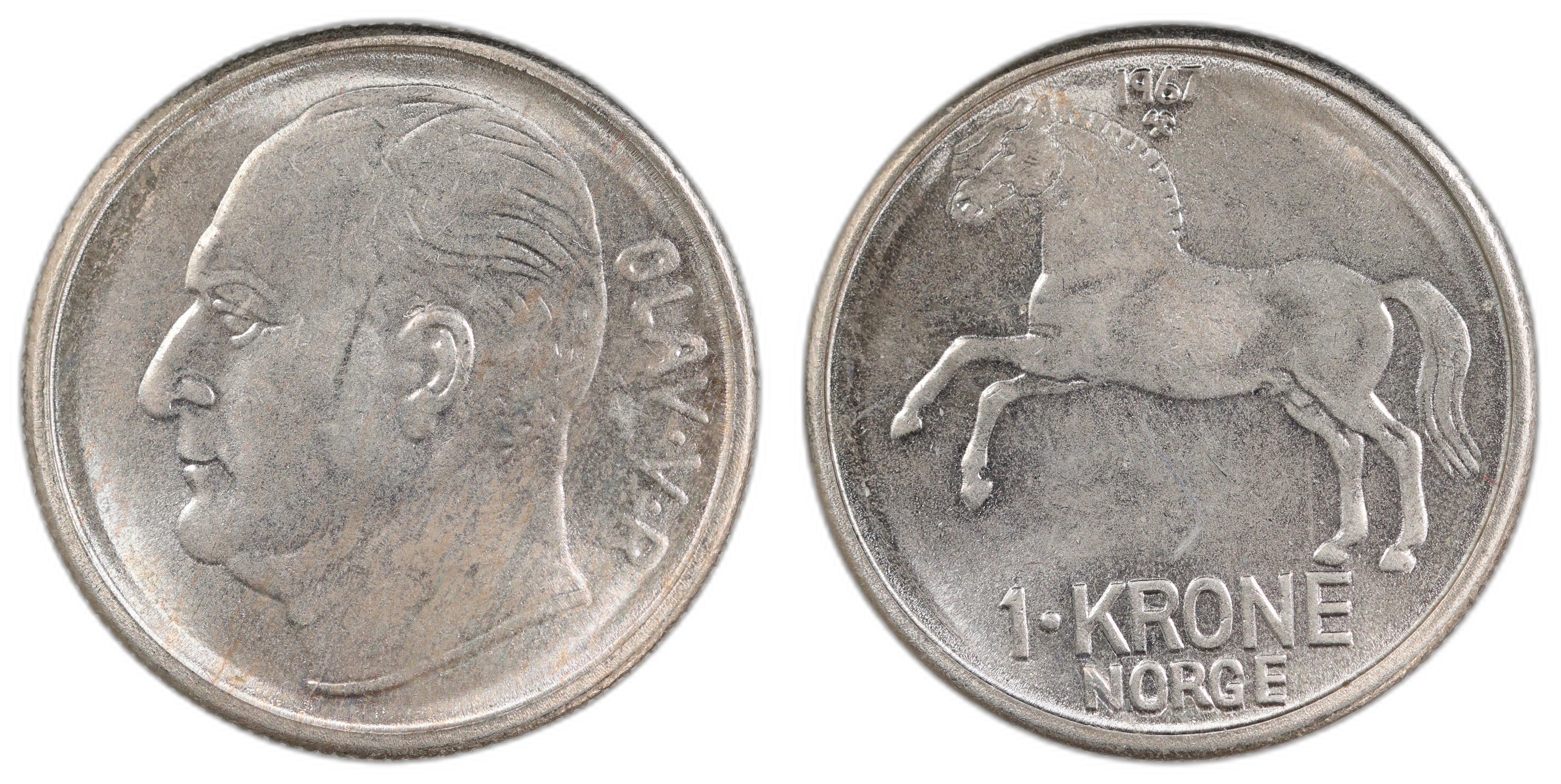 Norge 1 Krone 1967 Kv: 0