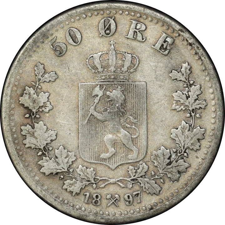 50 Øre 1897 Kv 1-