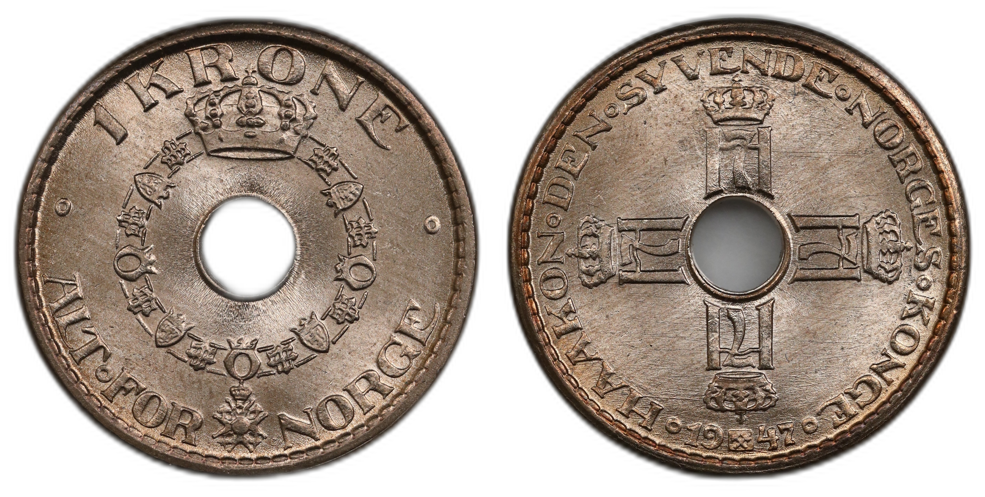 Norge 1 Krone 1947 Kv 0
