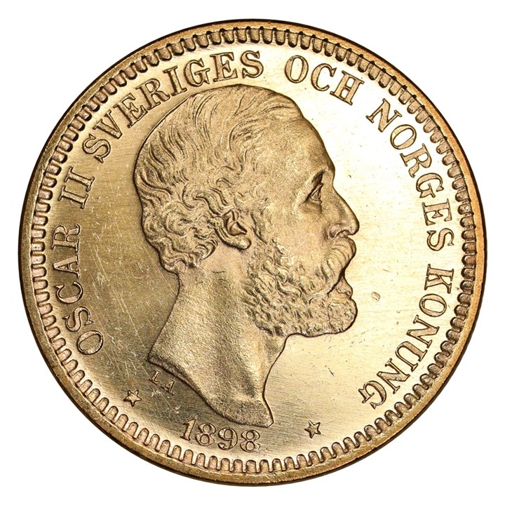 Sverige 20 Kronor 1898 Prakteks