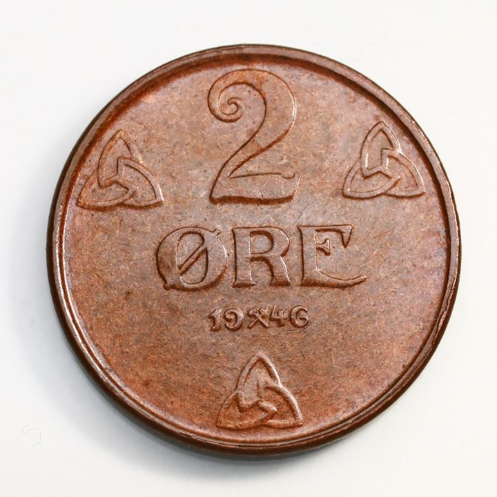 2 Øre 1946 Kv 0