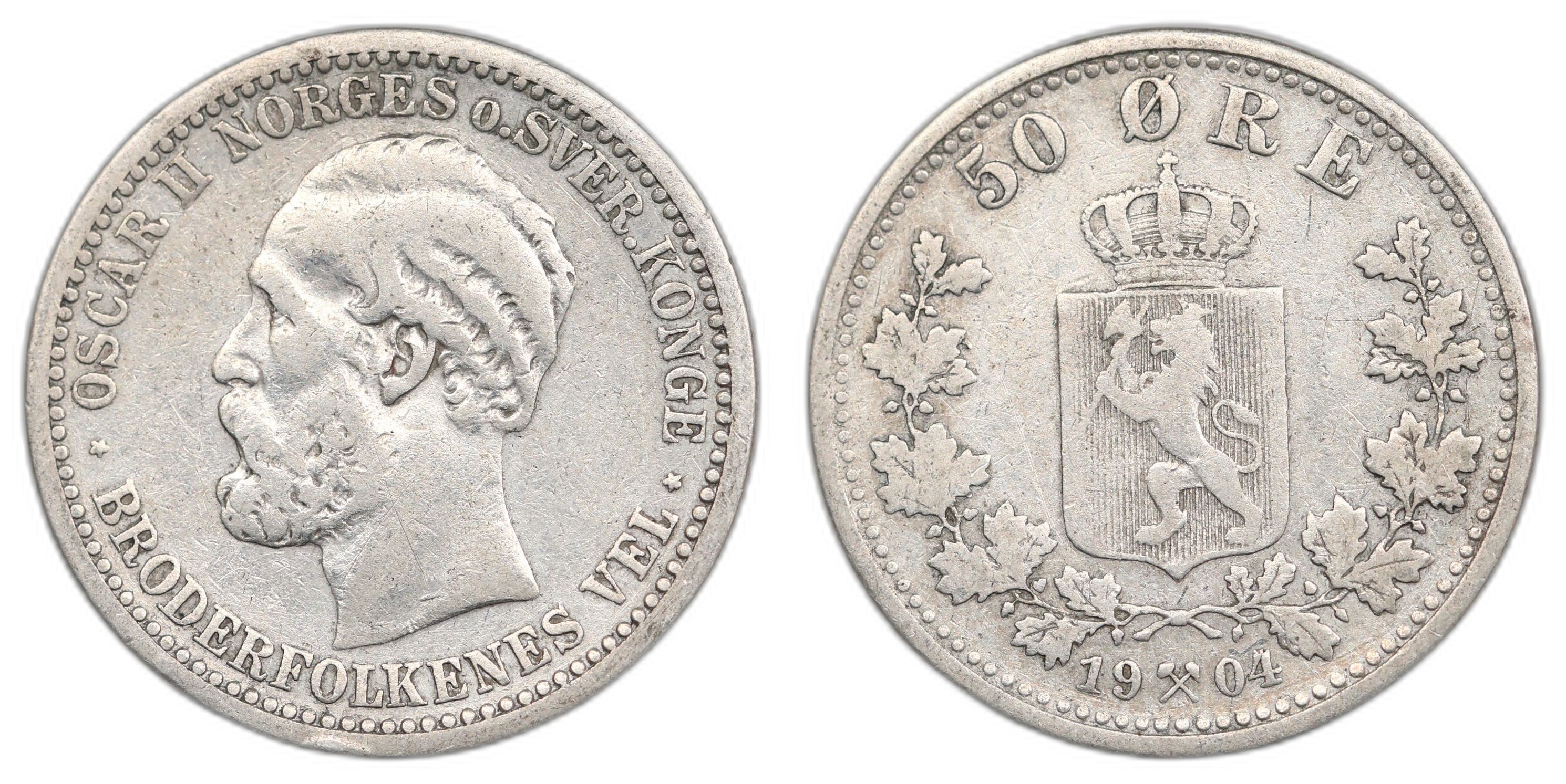 Norge 50 Øre 1904 Kv: 1