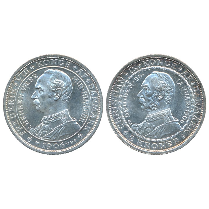 Denmark 2 Kroner 1906 UNC