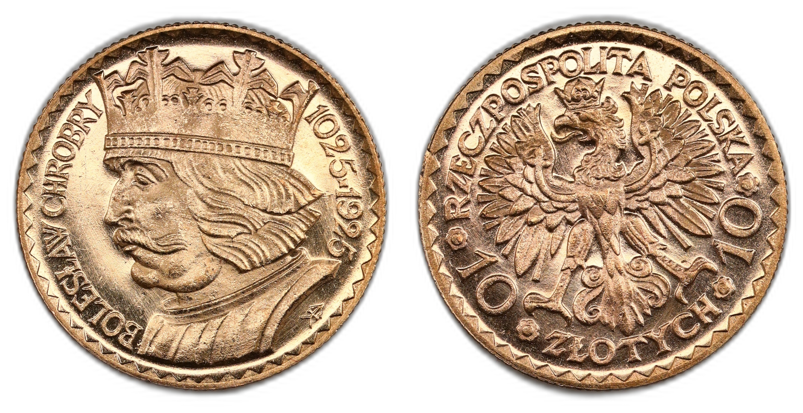 Poland 10 Zloty 1925 Kv: UNC, PL