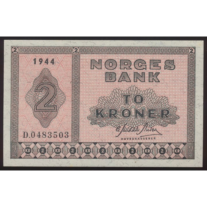 2 Kroner 1944 D Kv 0