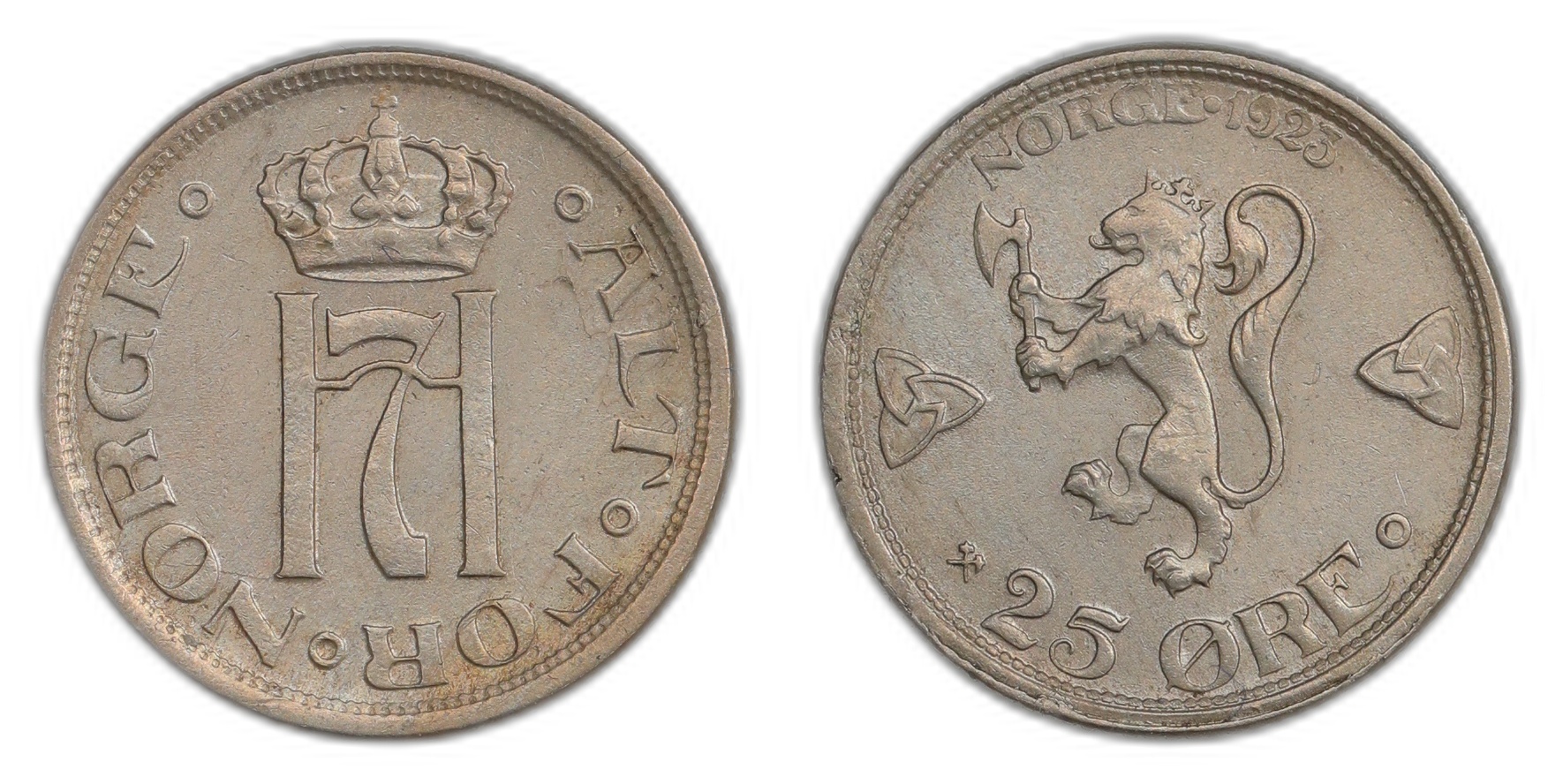 Norge 25 Øre 1923 Kv 01