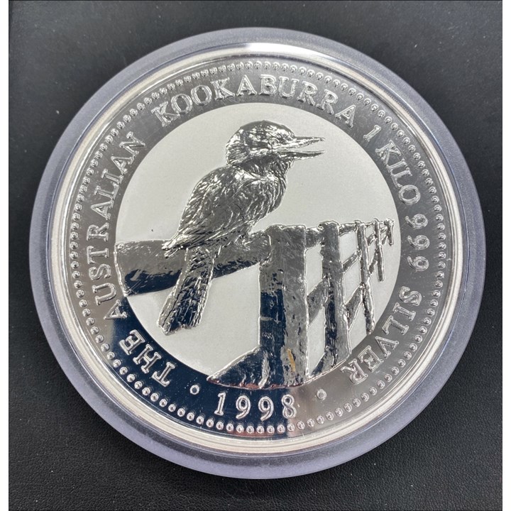 Australia Kookaburra 1998 1 Kilo 999 Sølv UNC