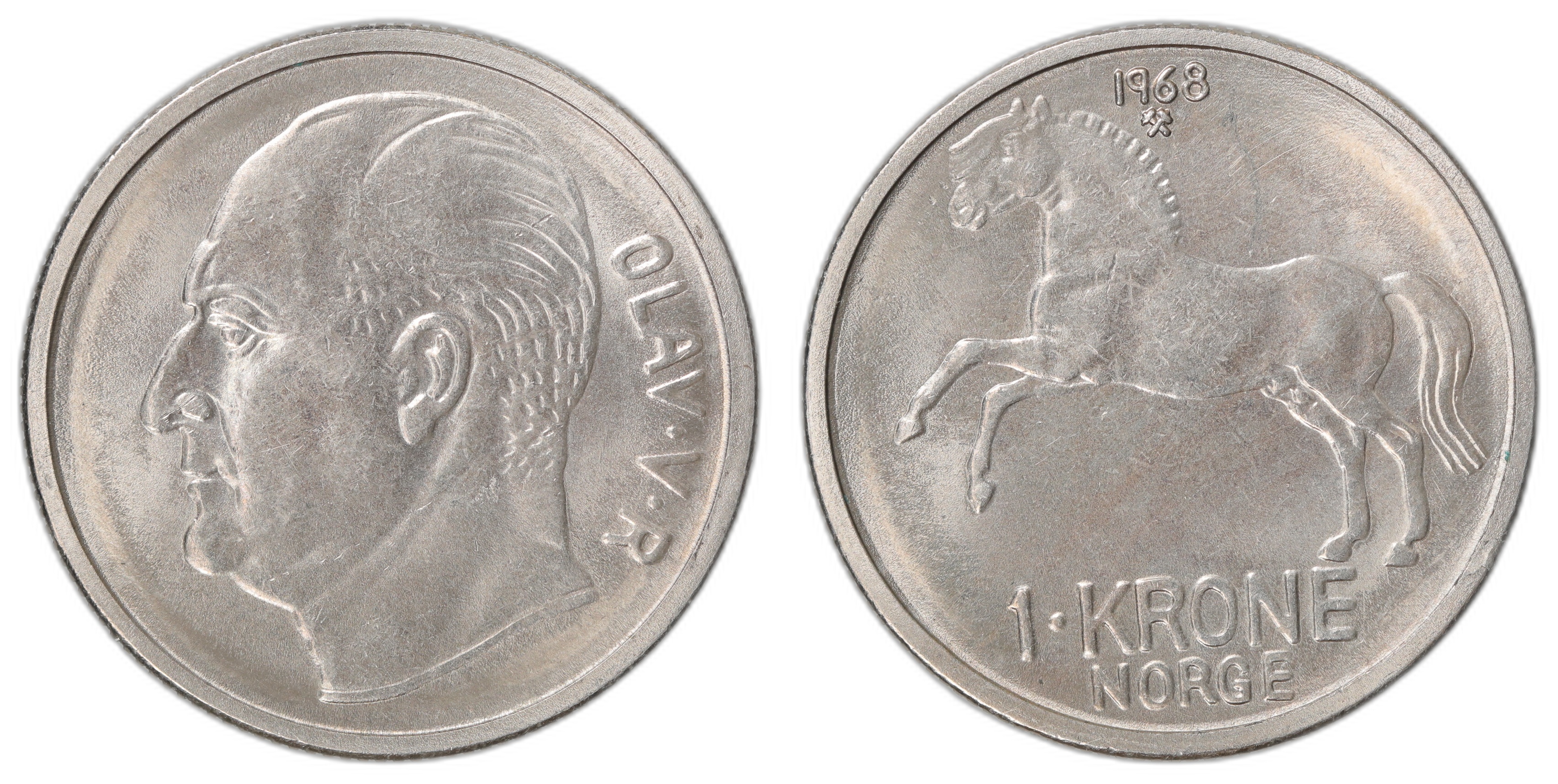 Norge 1 Krone 1968 Kv: 0