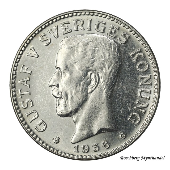 Sverige 2 Kronor 1936 Kv 0/01