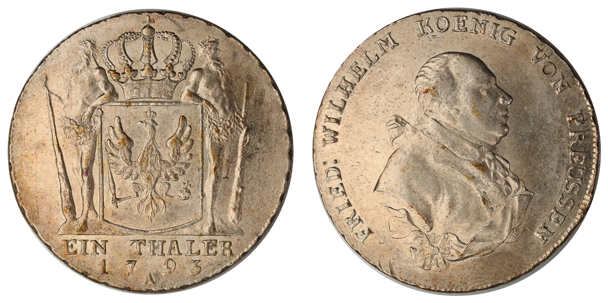 Prussia Taler 1793  Kv: AU