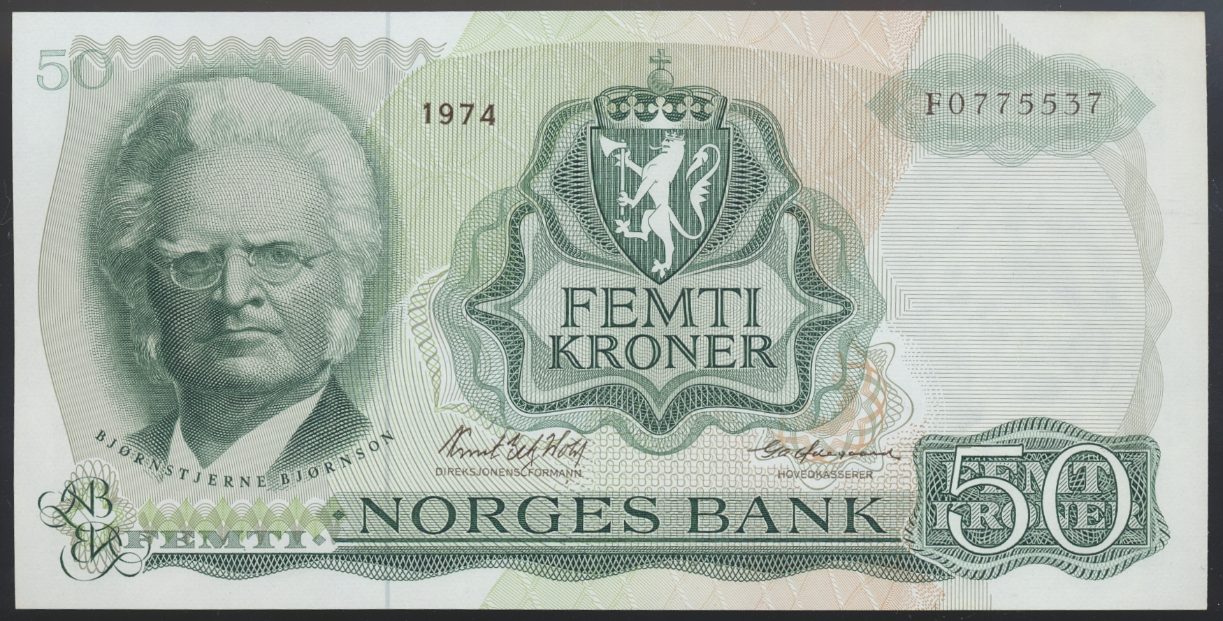 50 Kroner 1974 F Kv 0