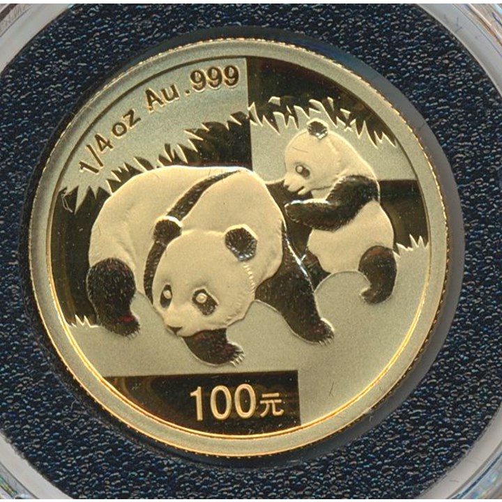 Kina 100 Yuan 2008 1/4 Oz 999 Gull BU