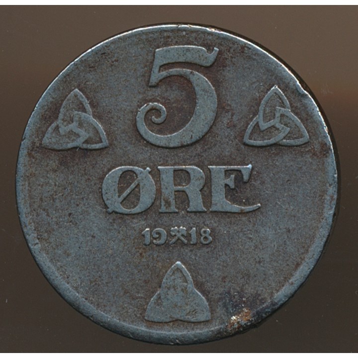 5 Øre 1918 Kv 1