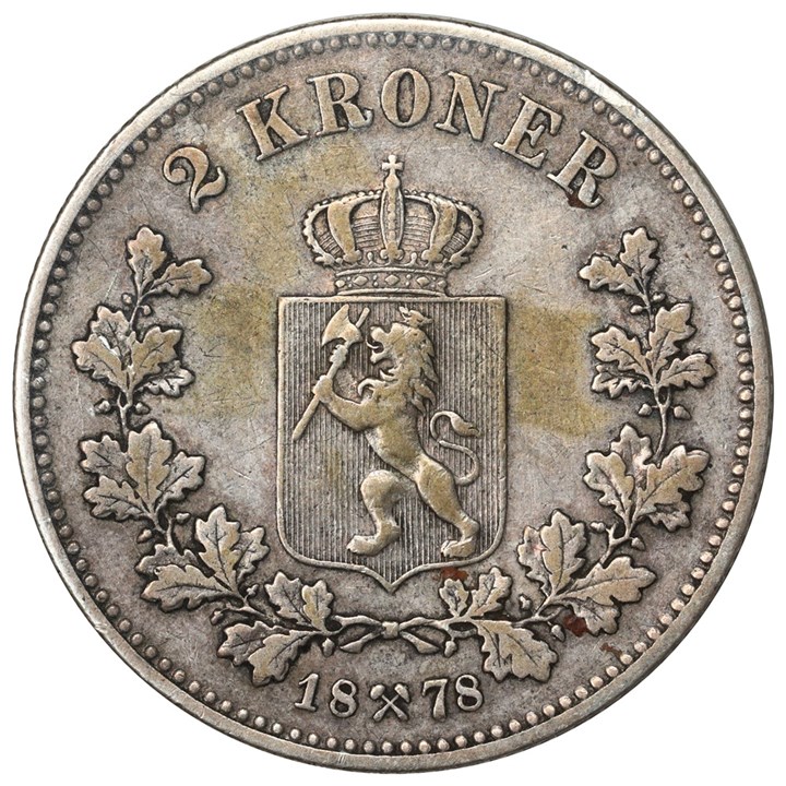 2 Krone 1878 Kv 1