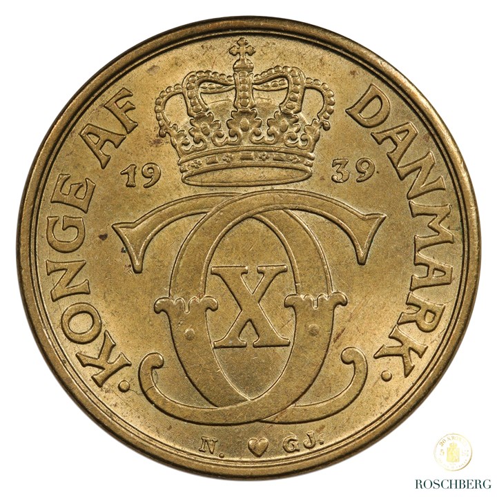 Danmark 1 Krone 1939 Kv 0
