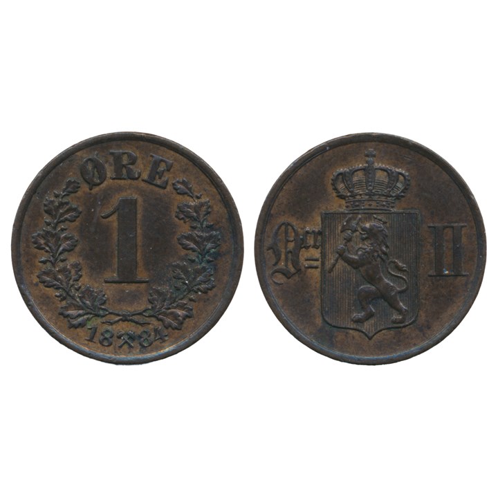 1 Øre 1884 Kv 01