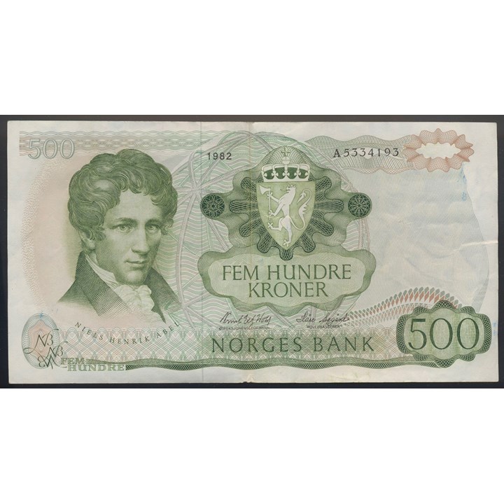 500 Kroner 1982 A Kv 1-