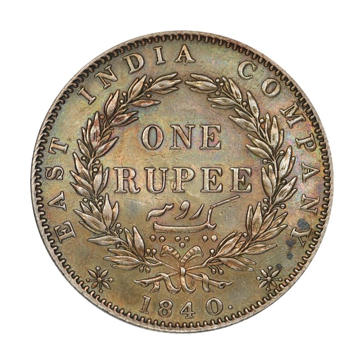Britisk India Rupee 1840 Kv 01