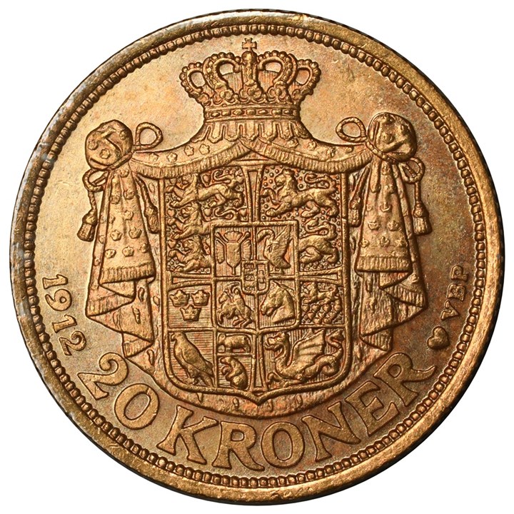 Danmark 20 Kroner 1912 Kv 01