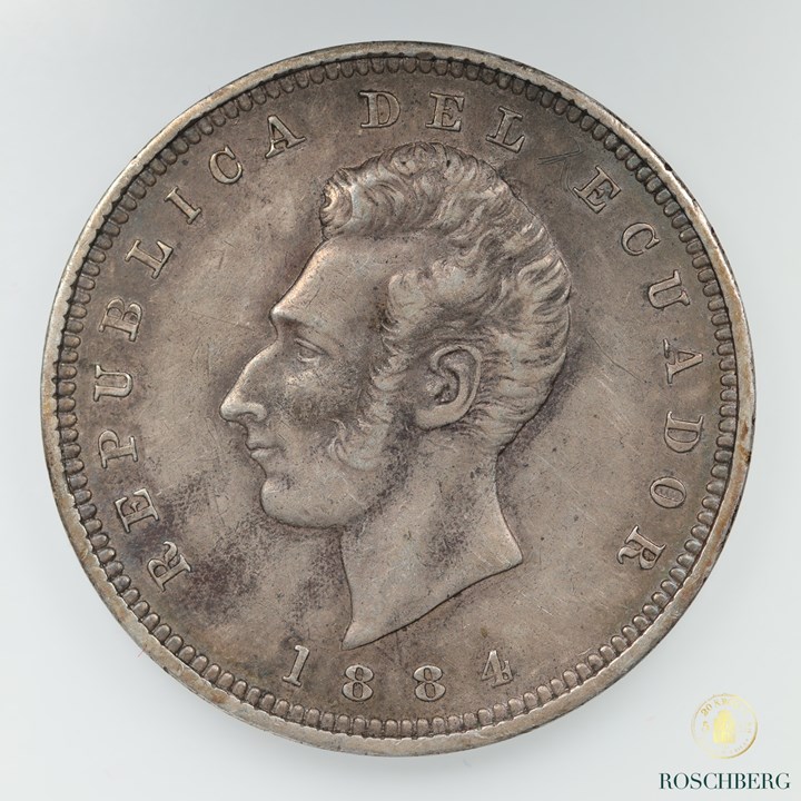 Equador Sucre 1884-H Kv XF