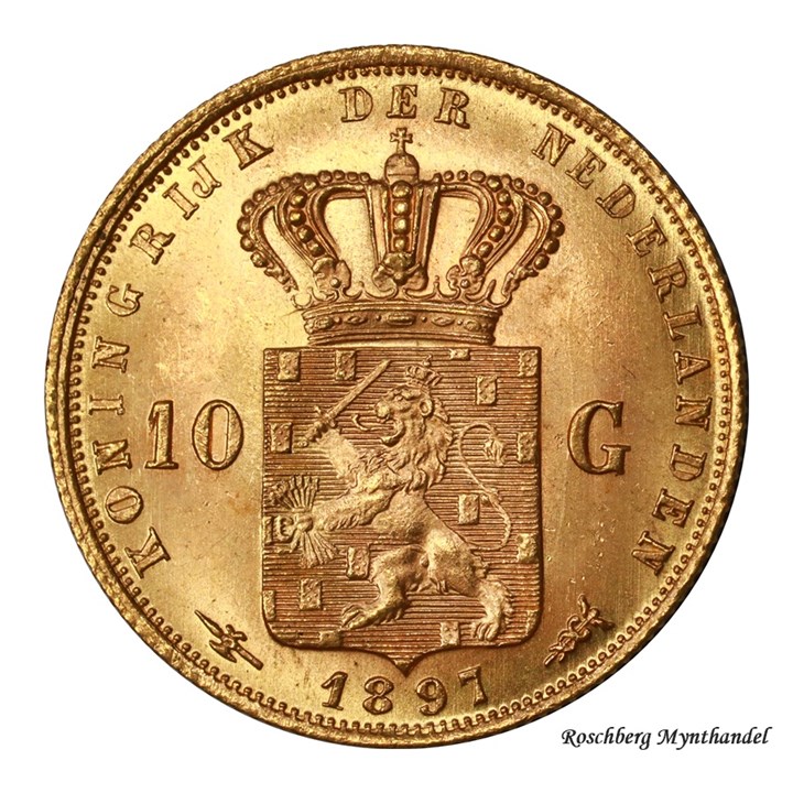 Nederland 10 Gulden 1897 Kv 0