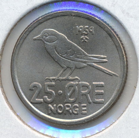 25 Øre 1959 Kv 0