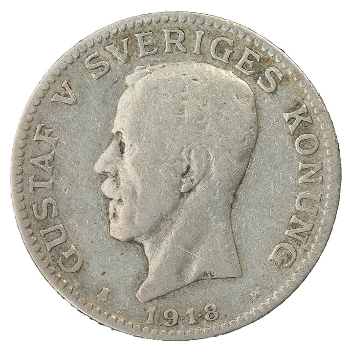 Sweden 1 Krona 1918 VF
