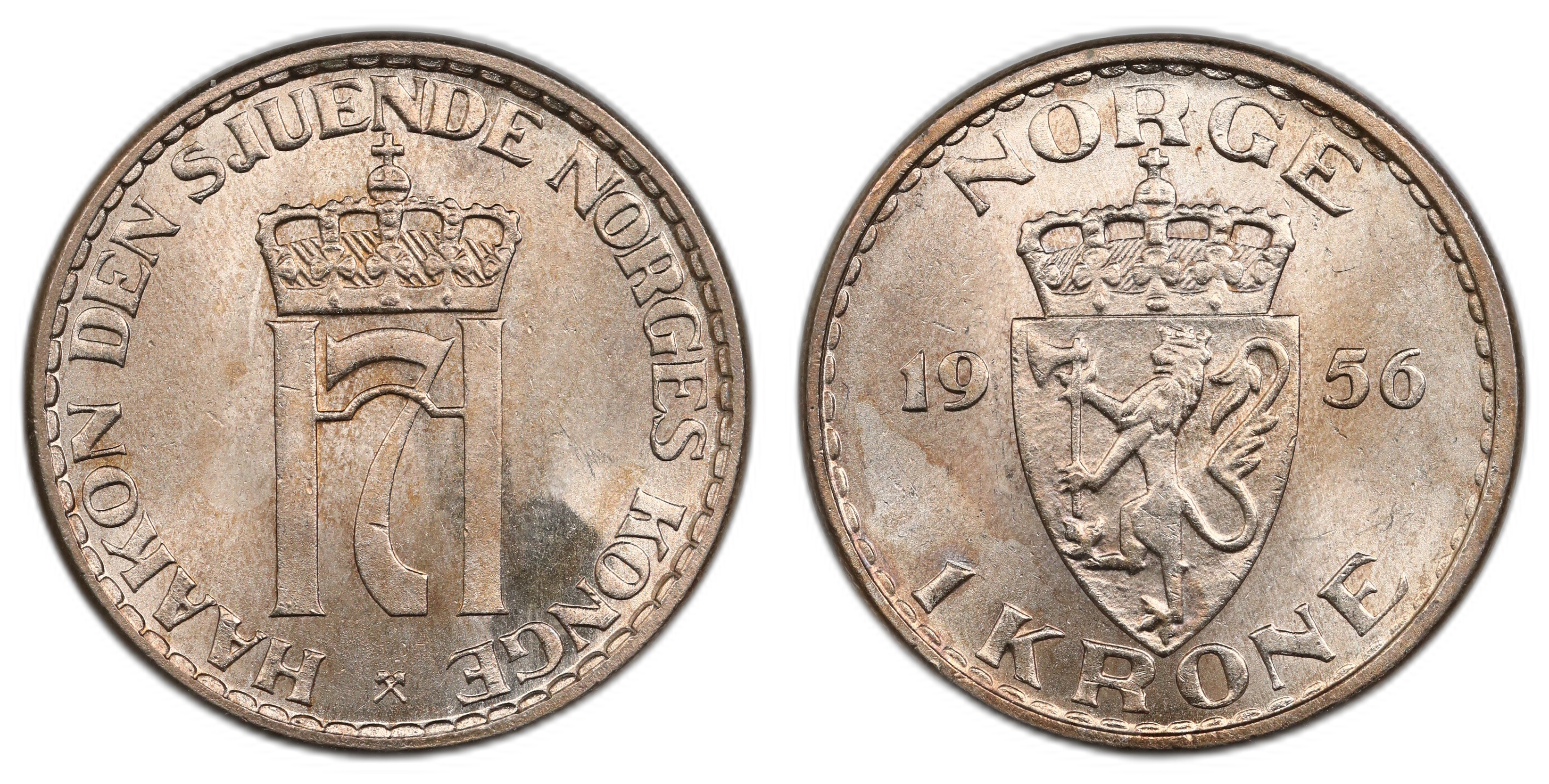 Norge 1 Krone 1956 Kv 0