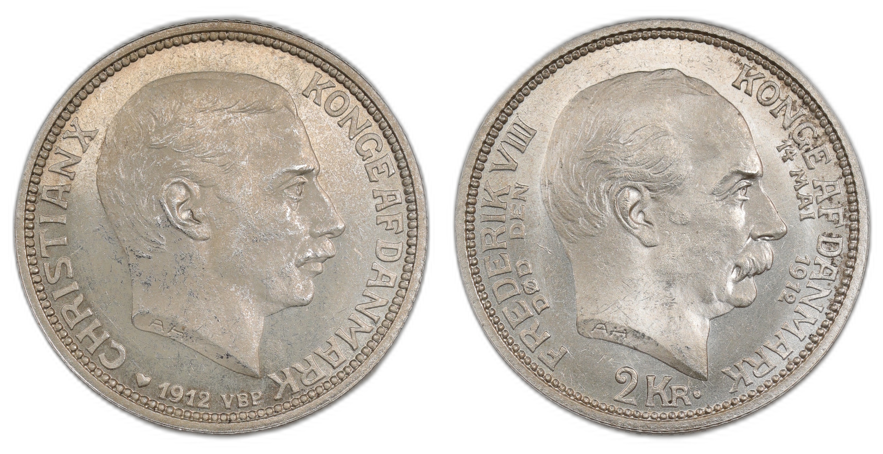 Danmark 2 Kroner 1912 Kv: 0