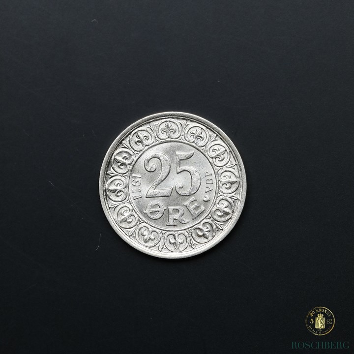 Danmark 25 Øre 1911 Kv 0