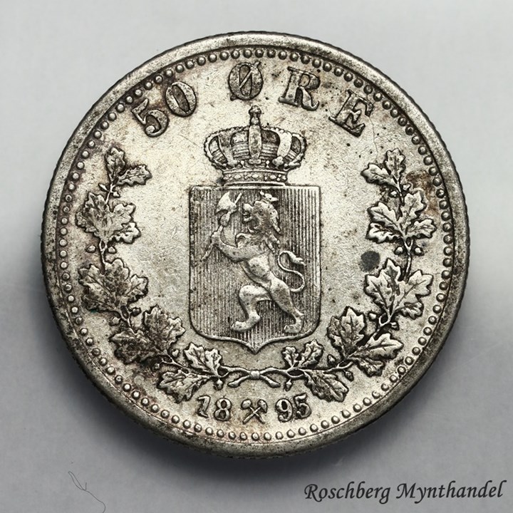 50 Øre 1895 Kv 1+