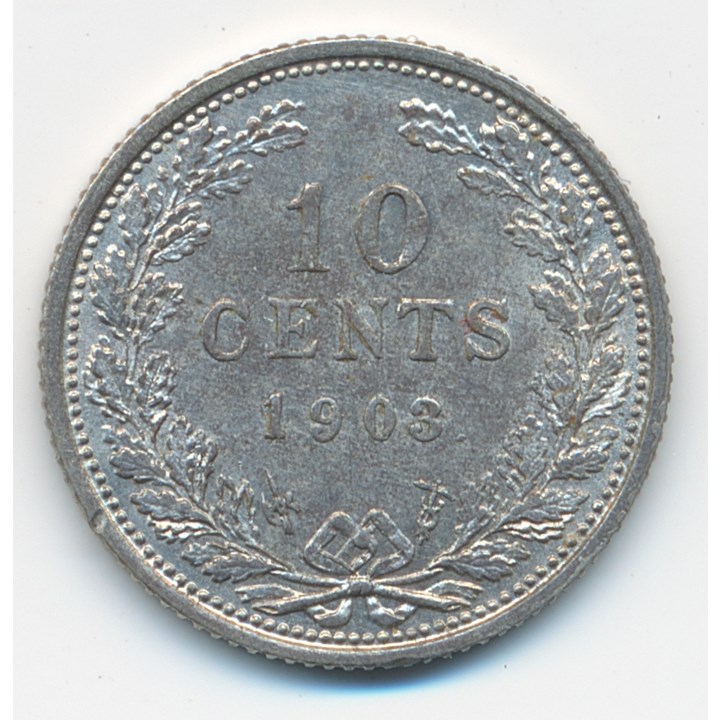 Nederland 10 Cents 1903 AU