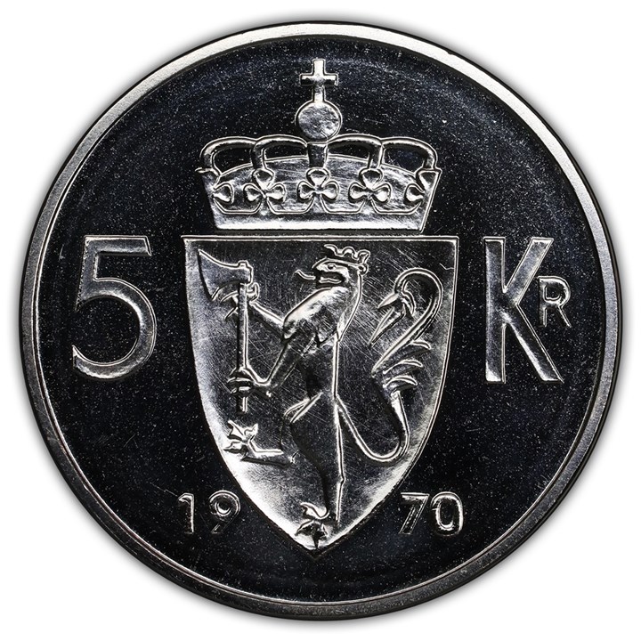 5 Kroner 1970 Prakt