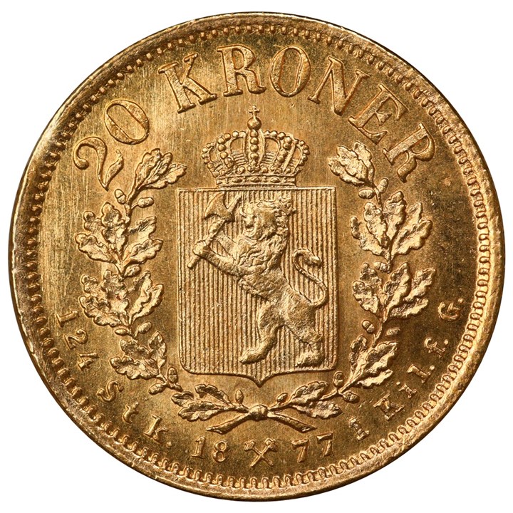 20 Kroner 1877 Kv 01