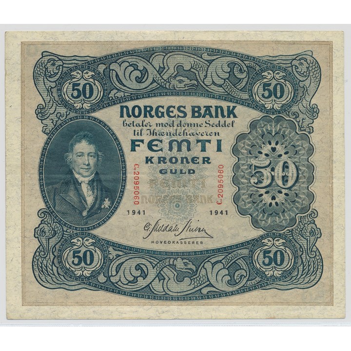 50 Kroner 1941 C Kv 1/1+