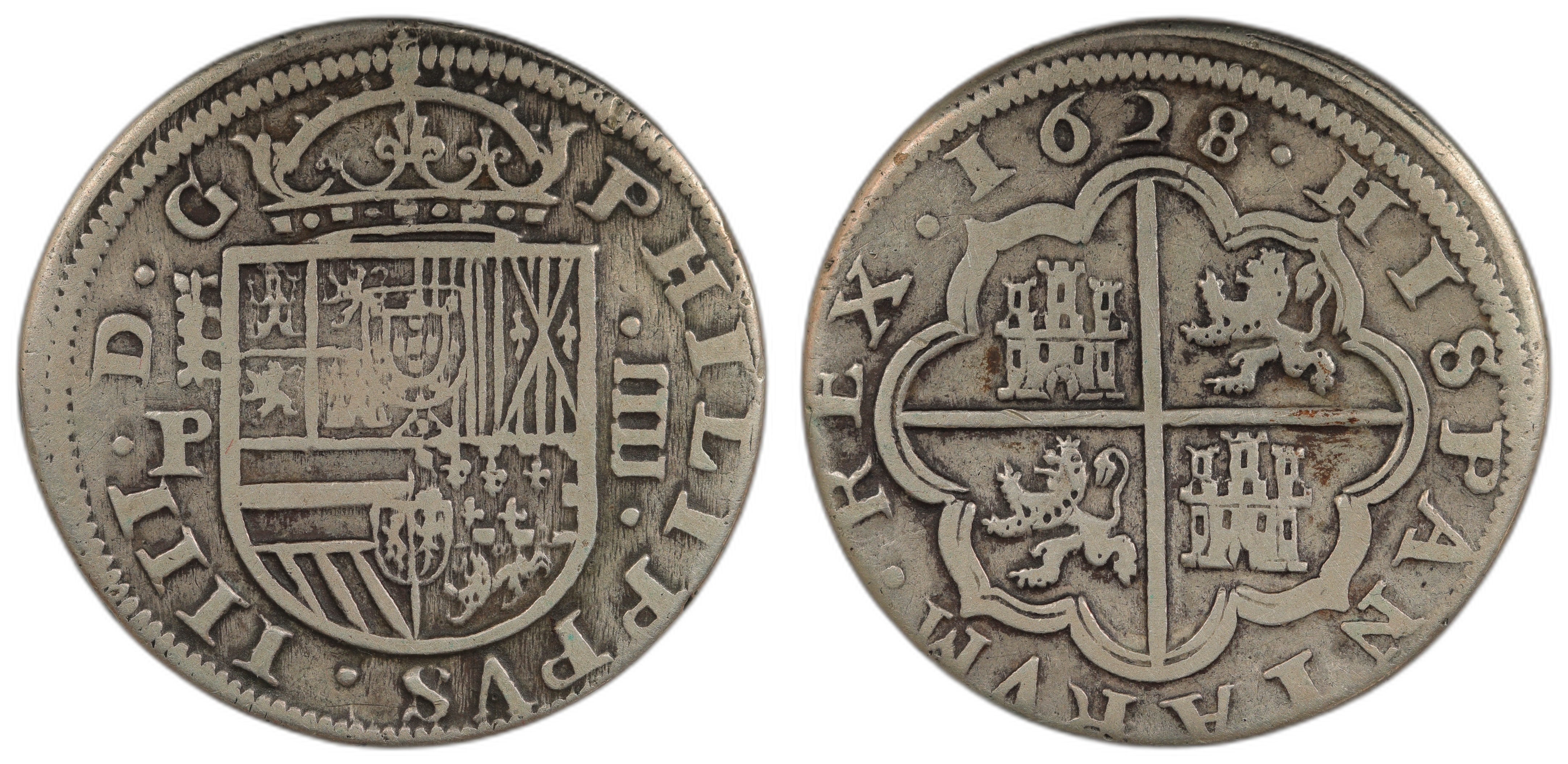 Spain 4 Reales 1628-P Kv VF