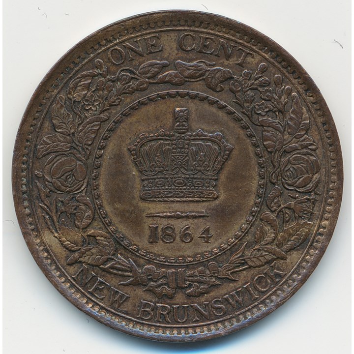 Canada - New Brunswick 1 Cent 1864 AU