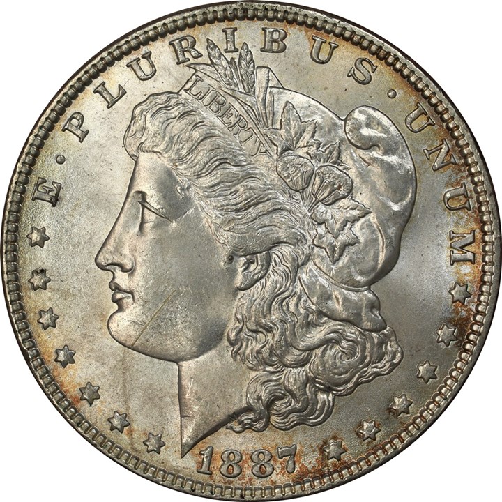USA Morgan Dollar 1887 Kv 0/01