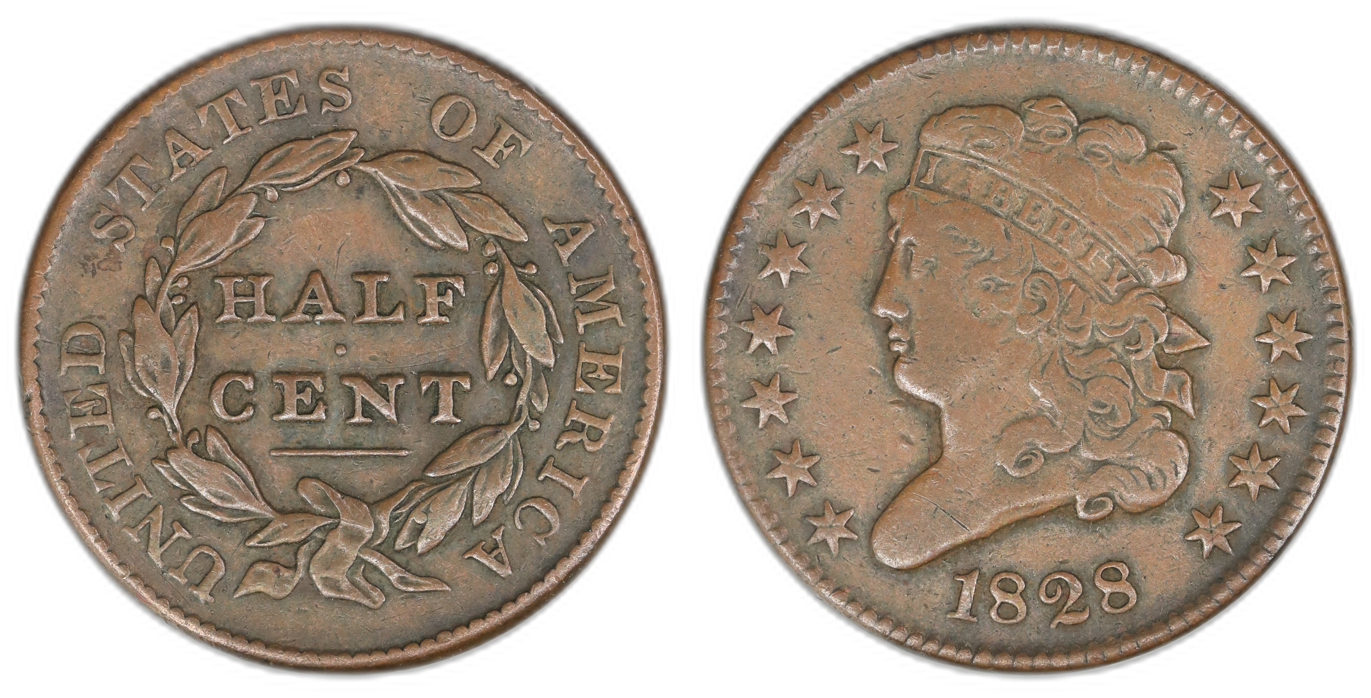USA Half Cent 1828  Kv: XF