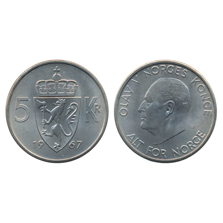 5 Kroner 1967 Kv 0