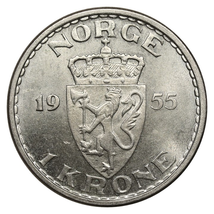 1 Krone 1955 Kv 0/01