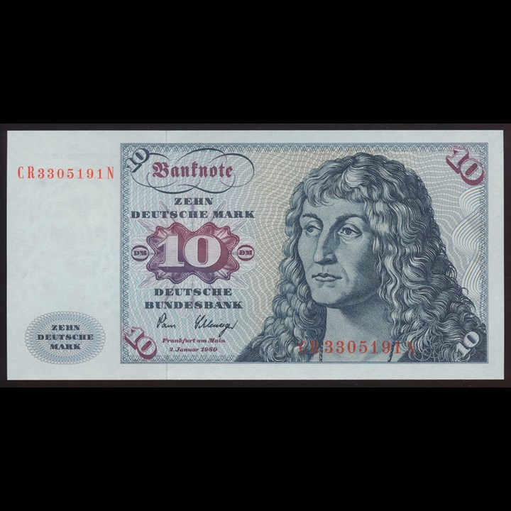 Vest-Tyskland 10 mark 1980 Kv 0
